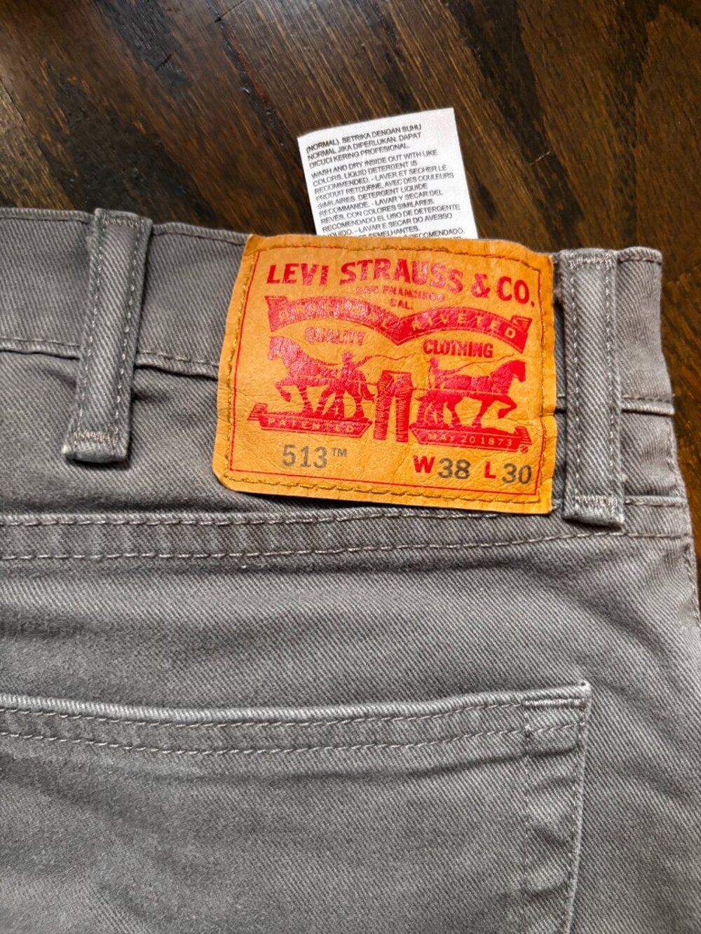 Grey Levi 513 Jeans